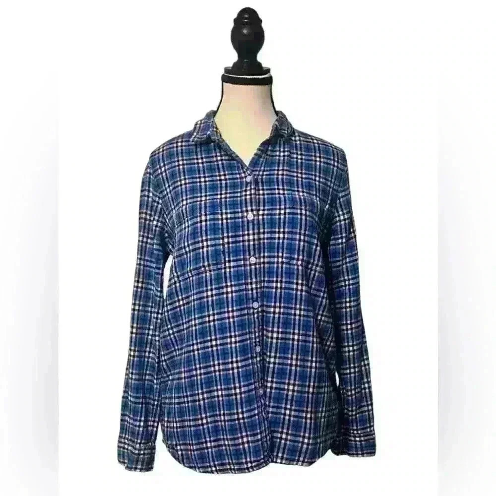 Gap Women’s size Small Boyfriend fit plaid flannel